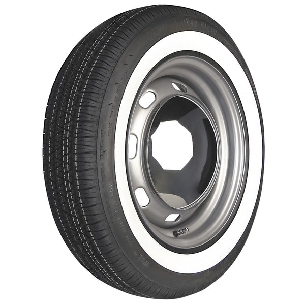 165/80R15 - Kontio WhitePaw Classic Whitewall Tire