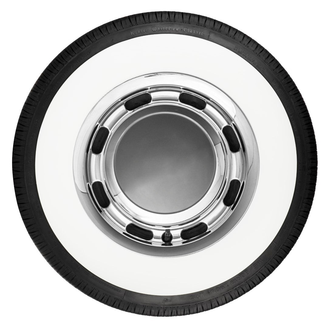 185/80R13 - Kontio WhitePaw Classic Whitewall Tire – Canada Whitewall ...